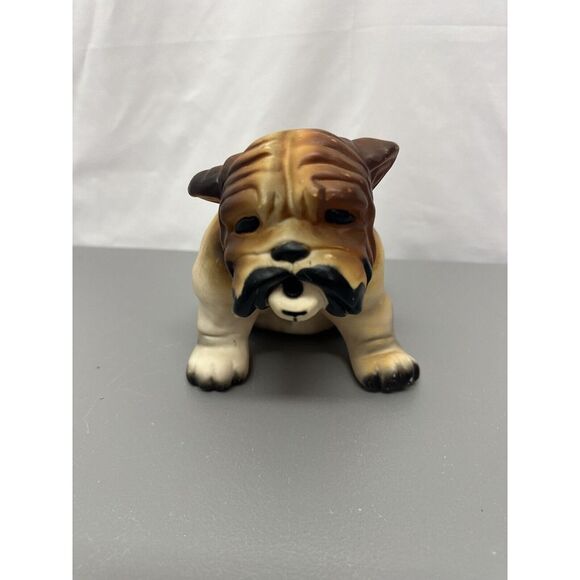 VINTAGE Motion Activated‎ Battery Operated Electronic Barking Bulldog Statue - Picture 1 of 6